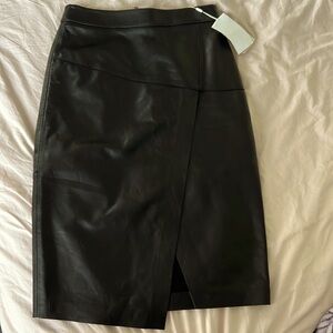Boss leather pencil skirt size 2